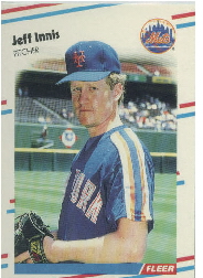 1988 Fleer Update Baseball Cards       105     Jeff Innis